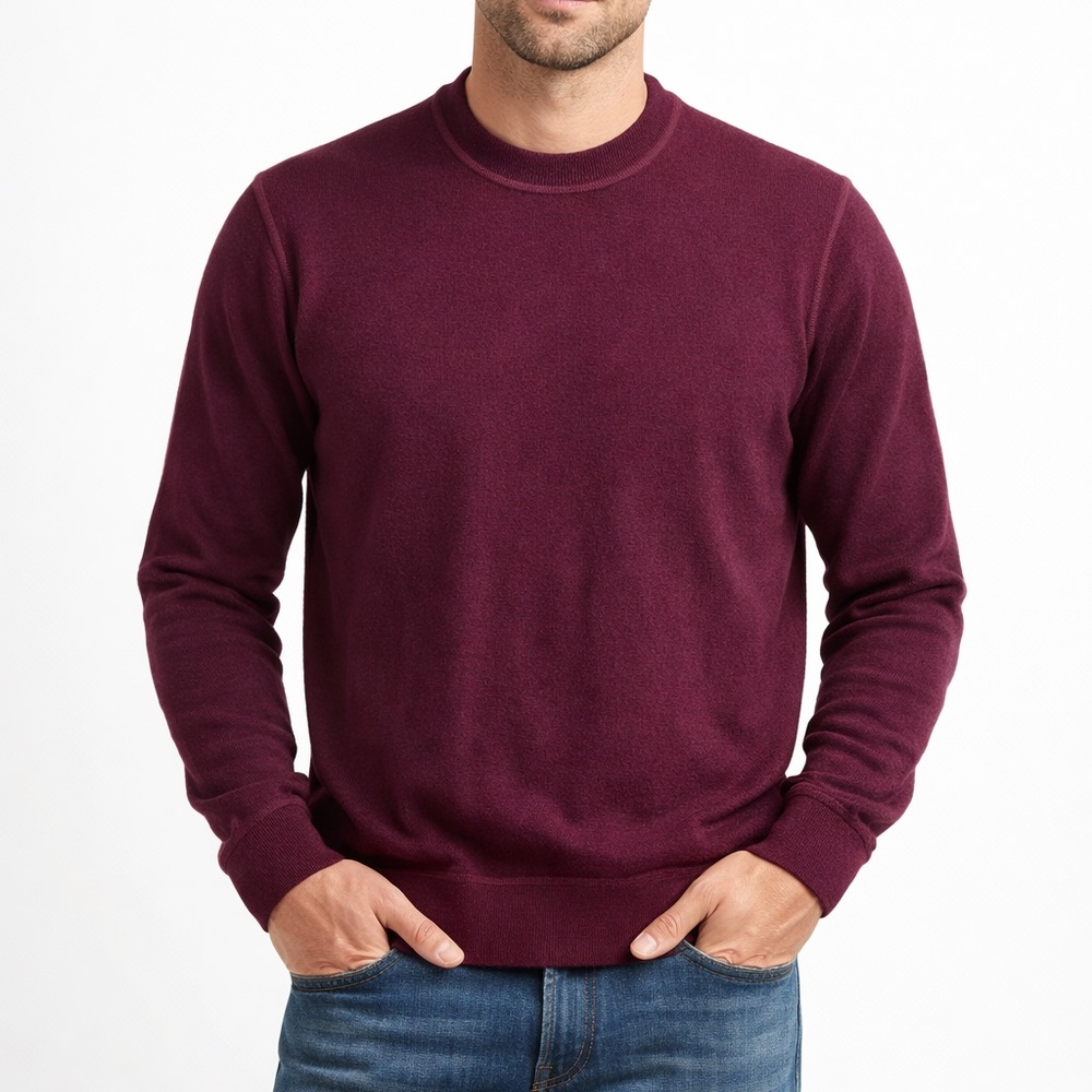 Altea Vintage 100% Virgin Wool Pullover Purple Sweater
